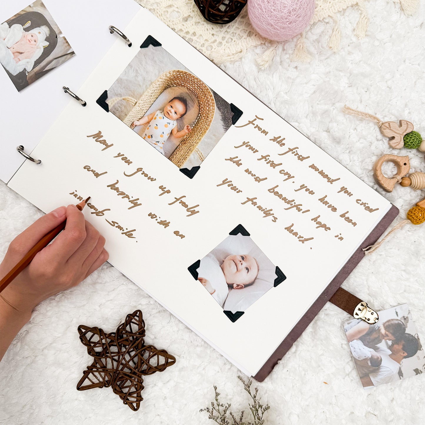 Personalized Baby Photo Album - Wild Safari Edition