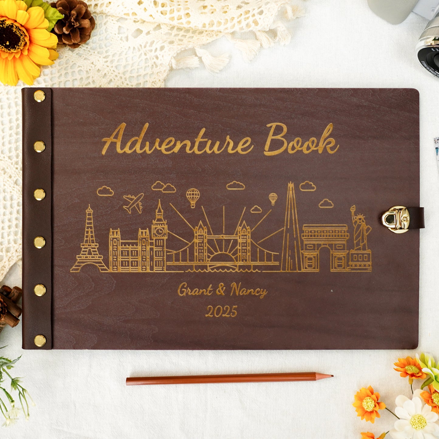 Personalized Travel Photo Album - Adventure Book
