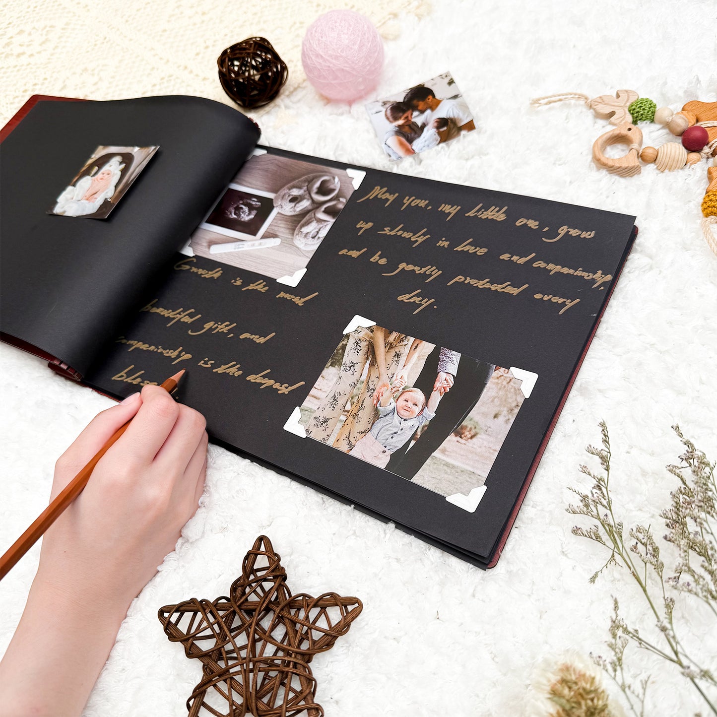 Personalized Baby Photo Album - Around the World with Animals