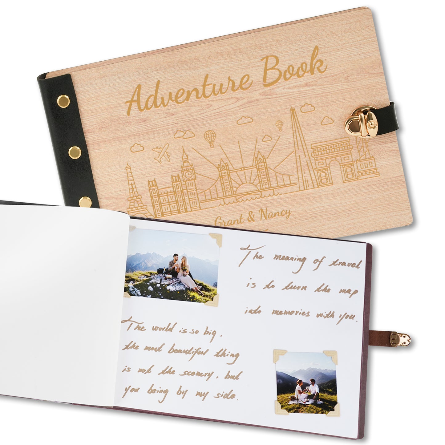 Personalized Travel Photo Album - Adventure Book