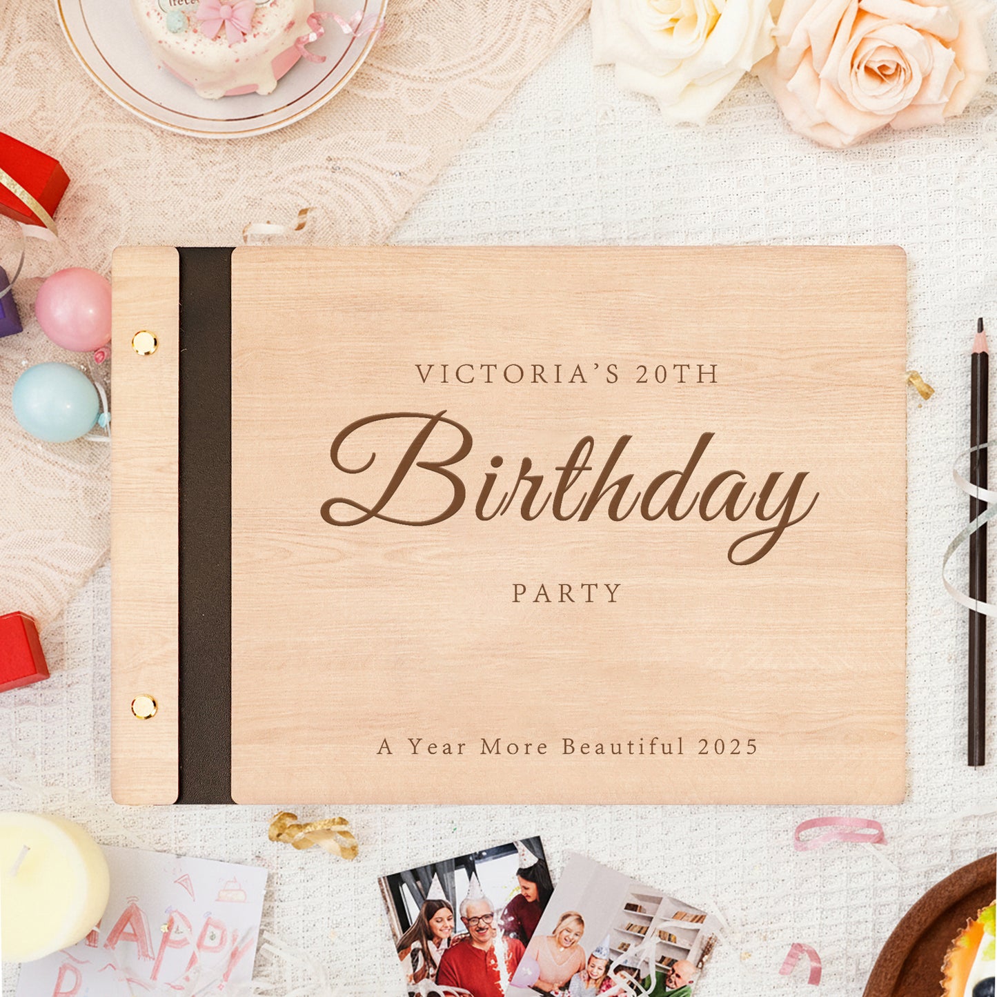 Personalized Memory Photo Album – Birthday Keepsake Book