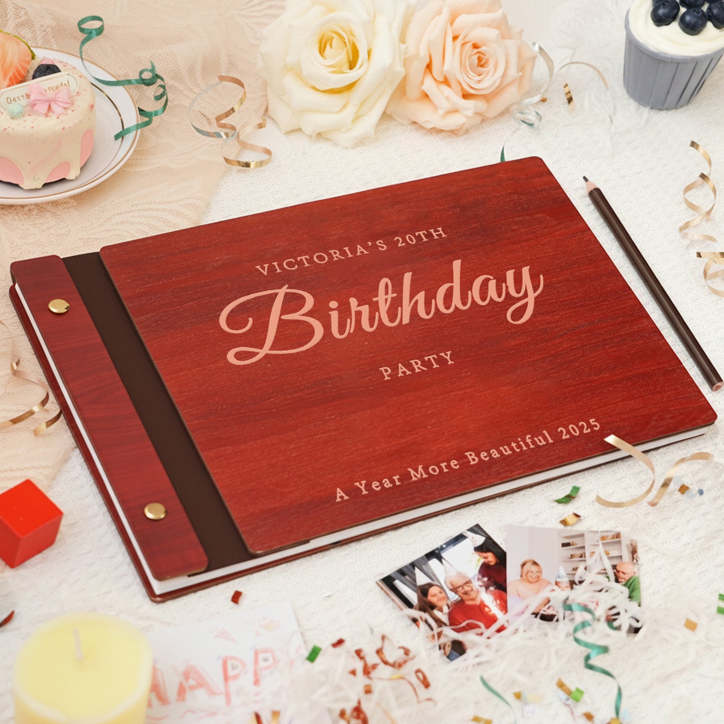 Personalized Memory Photo Album – Birthday Keepsake Book