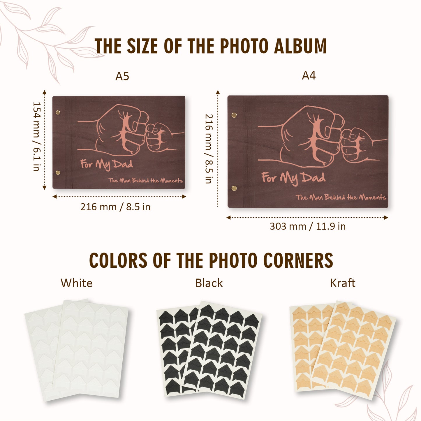 Wooden Photo Album – For My Dad