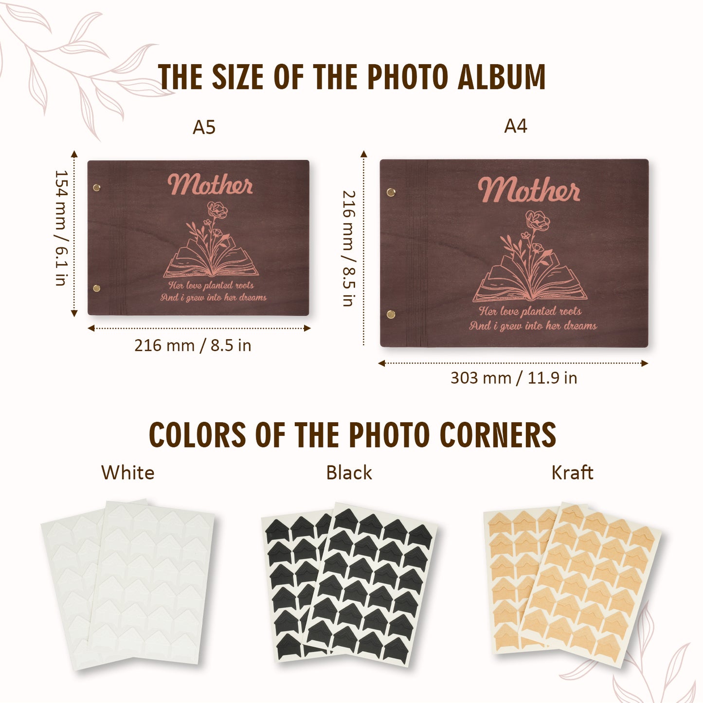 Wooden Photo Album – Mother’s Love