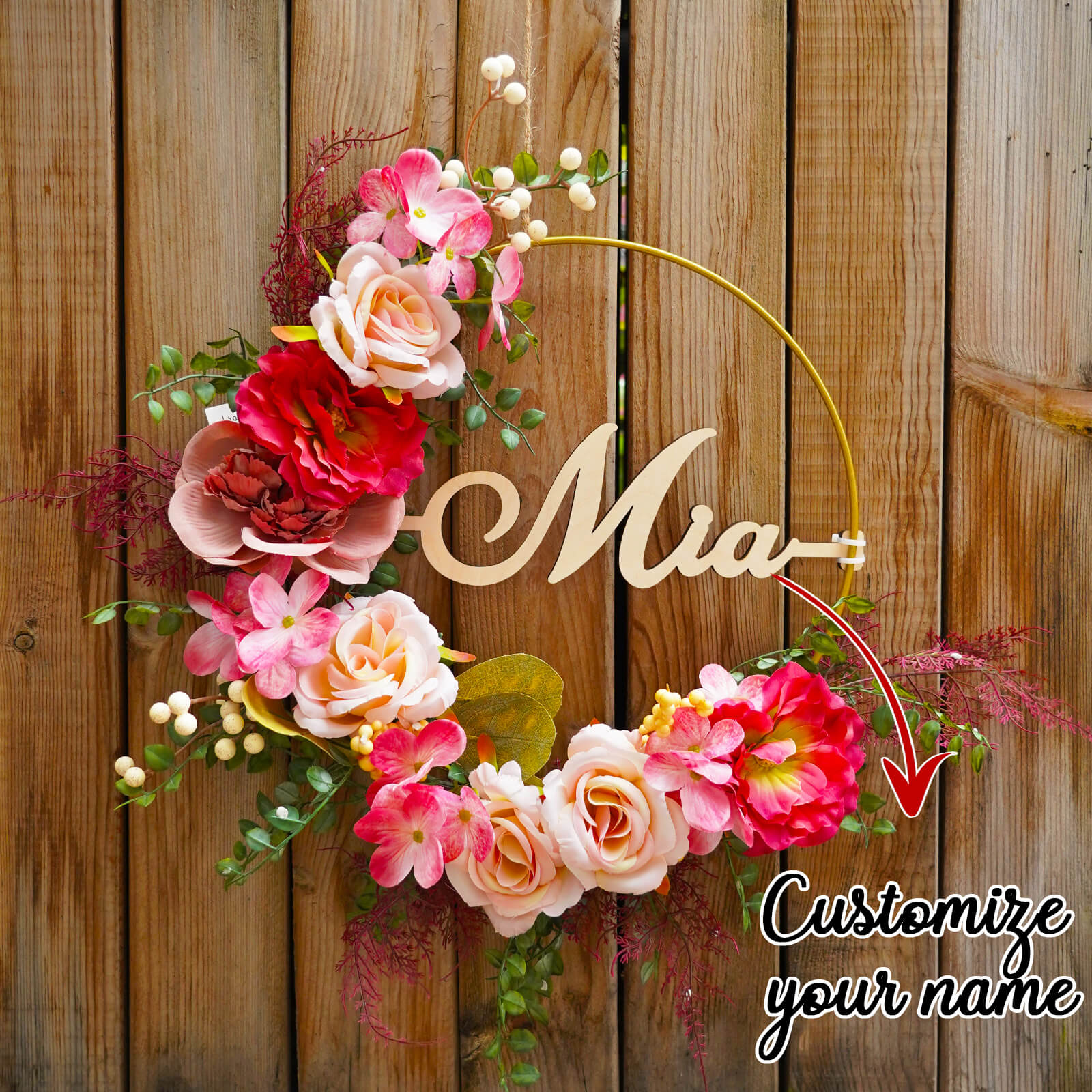 Personalized Handmade Wreath