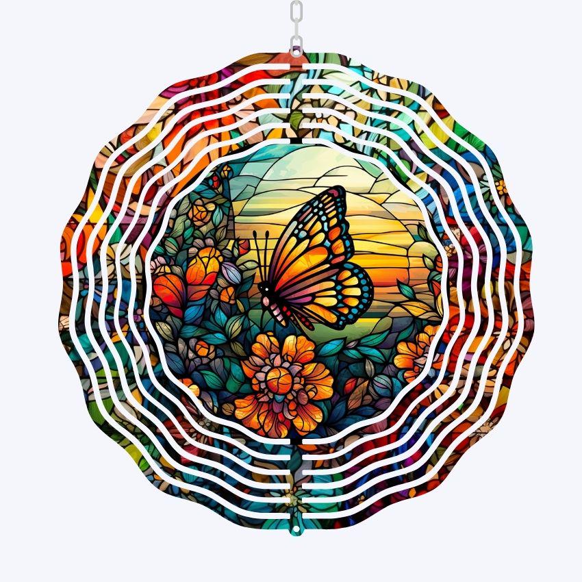 Colorful Butterfly Wind Spinner