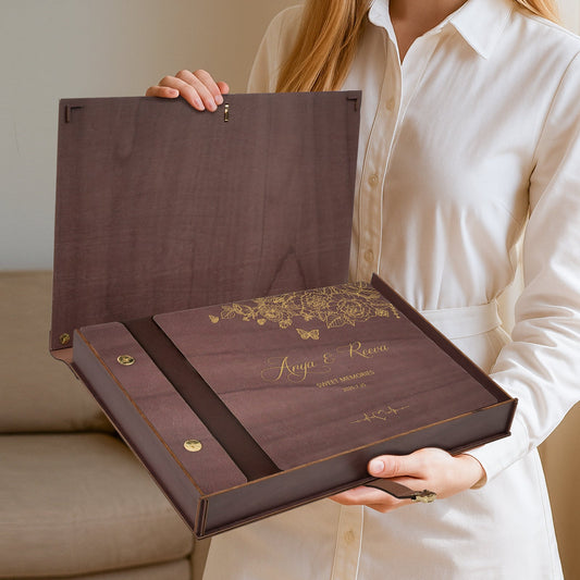 Wooden Photo Album Gift Box
