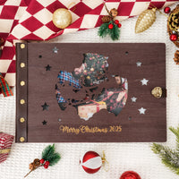 Personalized Photo Album – Santa & Reindeer Photo Window Album