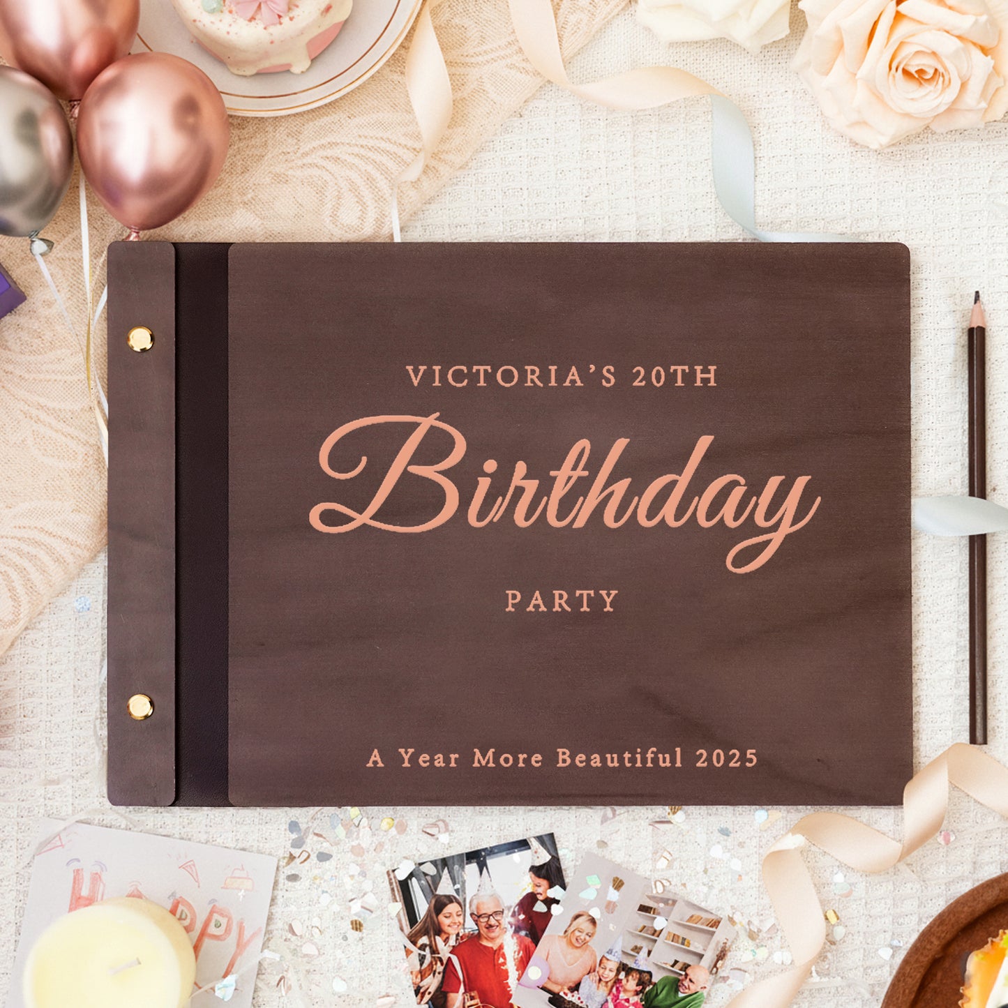 Personalized Memory Photo Album – Birthday Keepsake Book