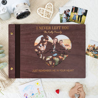 Personalized Family Photo Album – Heart Cutout Wood Cover