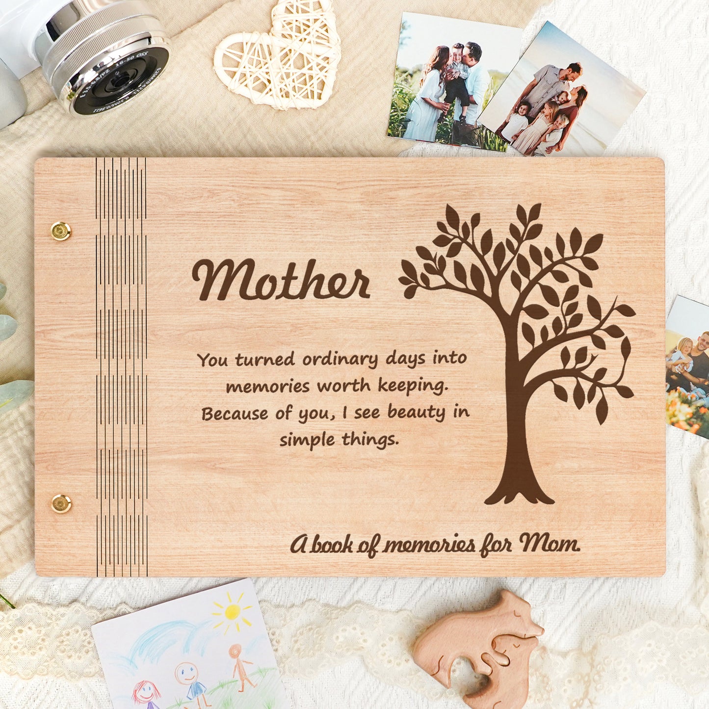 Wooden Photo Album – Mother’s Love Tree