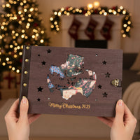 Personalized Photo Album – Santa & Reindeer Photo Window Album