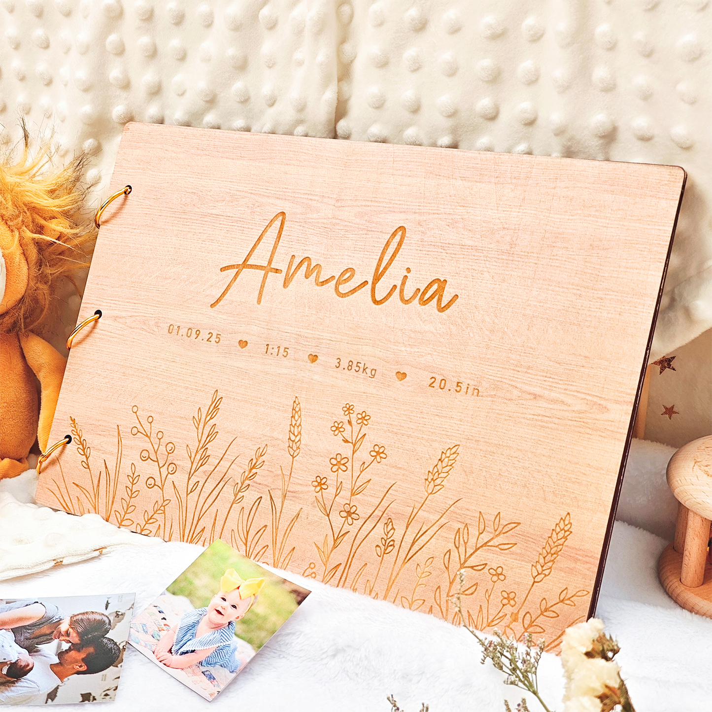 Personalized Baby Photo Album - Baby Memory Book