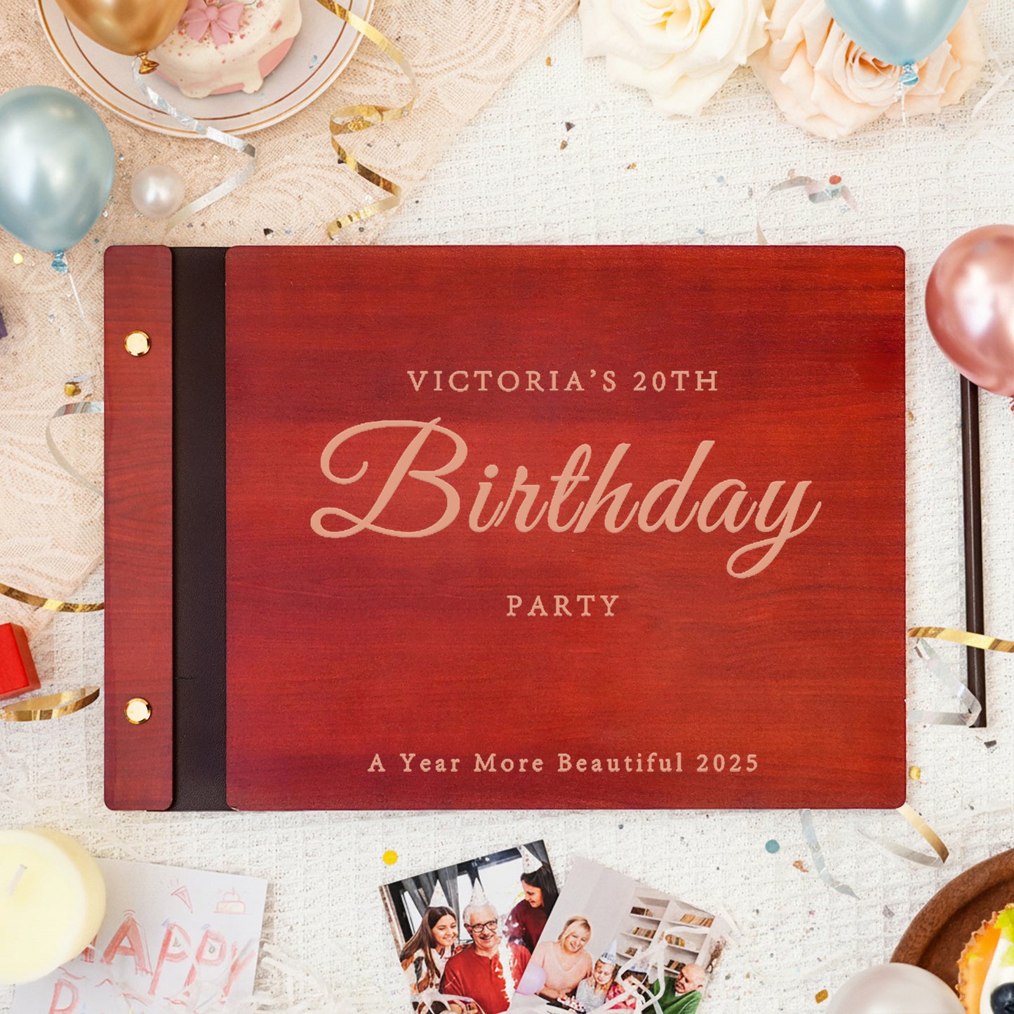 Personalized Memory Photo Album – Birthday Keepsake Book