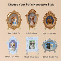 Custom Hand-Painted Pet Memorial Portrait– Dog or Cat Remembrance Gift