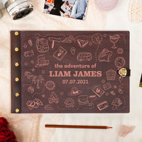 Personalized Travel Photo Album – Hand-Drawn Travel Doodles