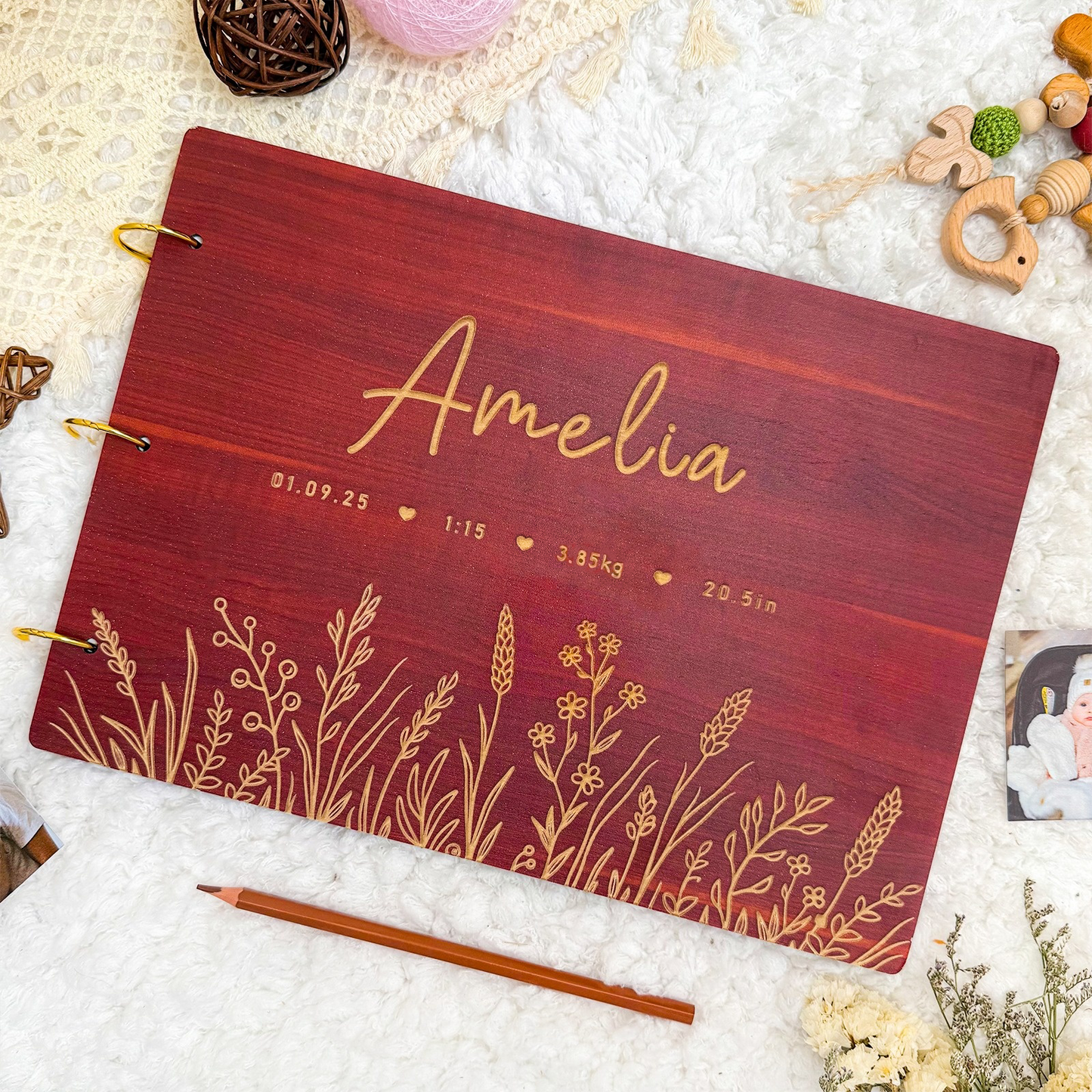 Personalized Baby Photo Album - Baby Memory Book