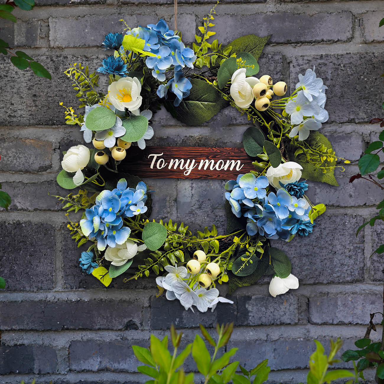 Personalized Handmade Mother's Day Wreath