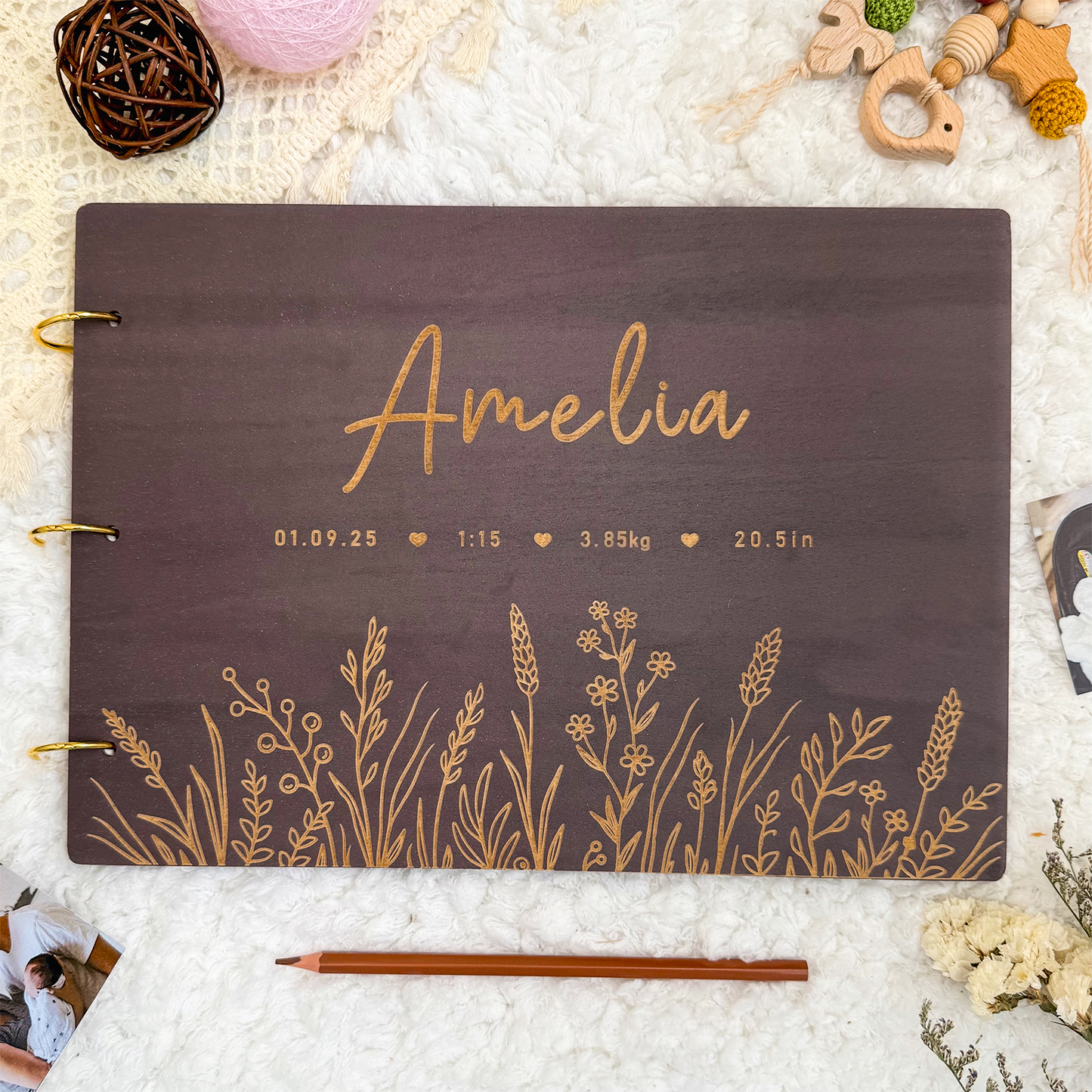 Personalized Baby Photo Album - Baby Memory Book