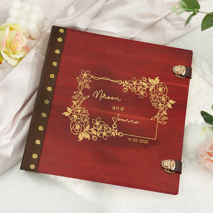 Wedding Photo Album - Wooden Polaroid Photo Album