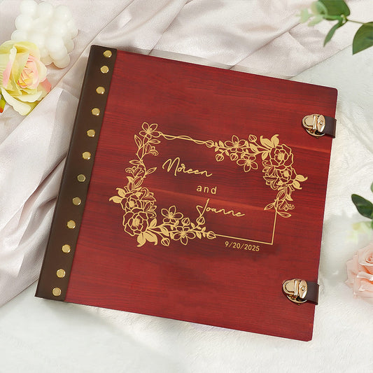 Wedding Photo Album - Wooden Polaroid Photo Album