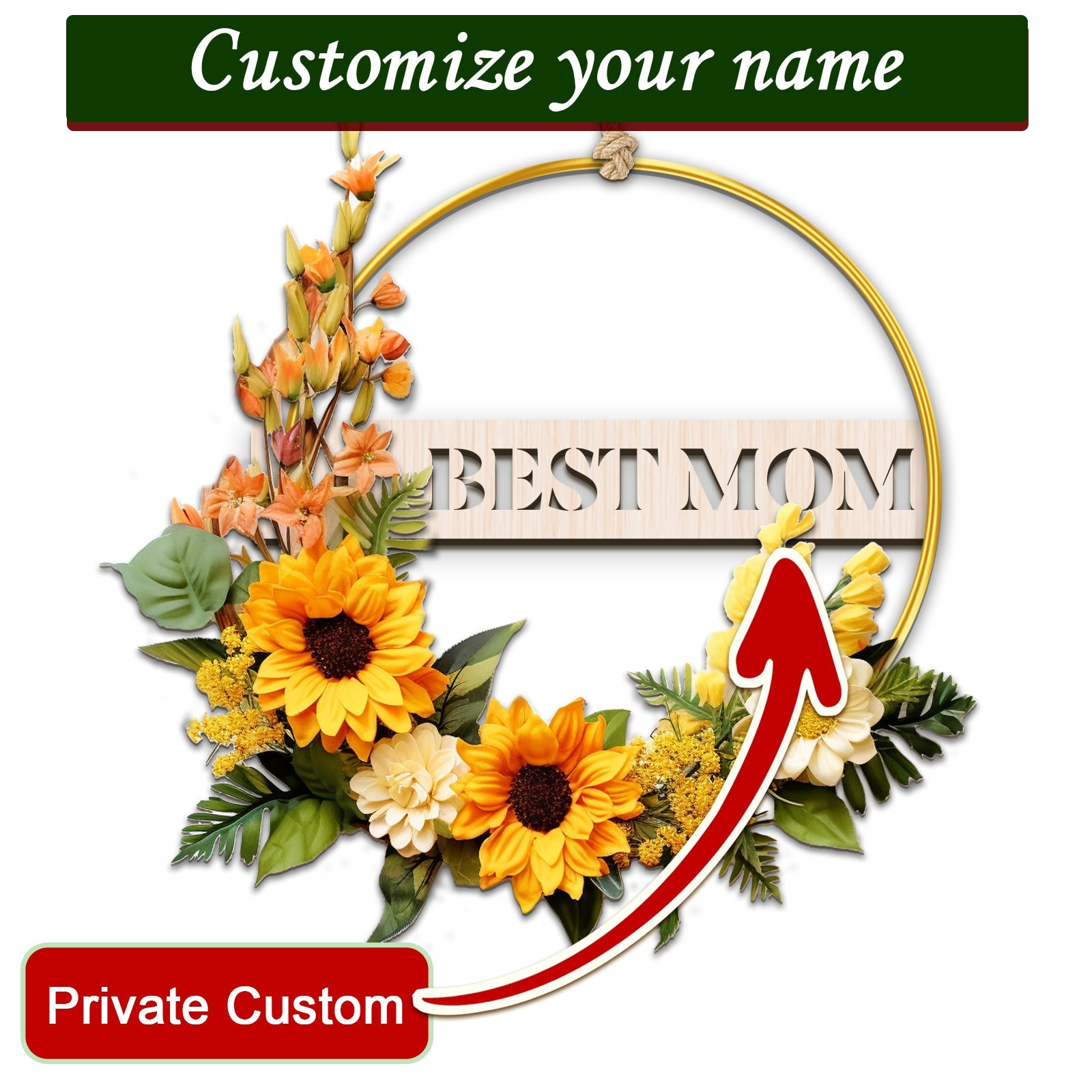 Personalized Handmade Wreath