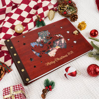 Personalized Photo Album – Santa & Reindeer Photo Window Album