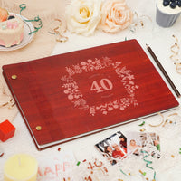 Personalized Commemorative Photo Album – Wreath-themed Milestone Birthday Commemoration