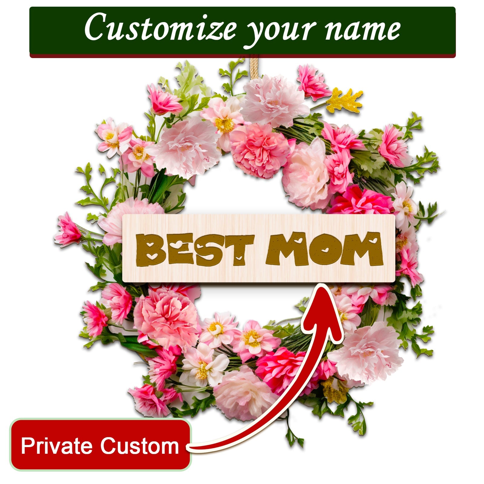 Personalized Handmade Wreath