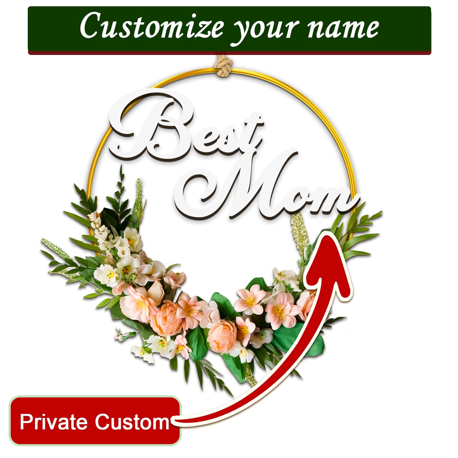 Personalized Handmade Wreath