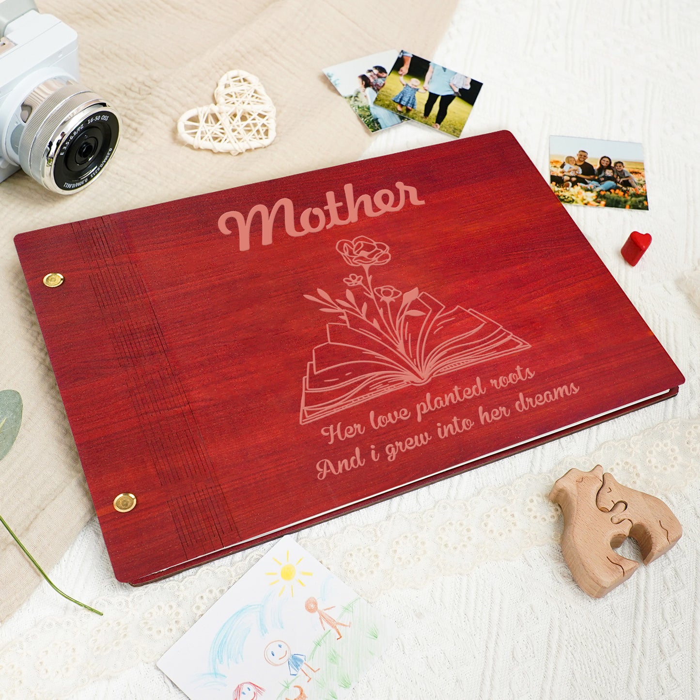 Wooden Photo Album – Mother’s Love
