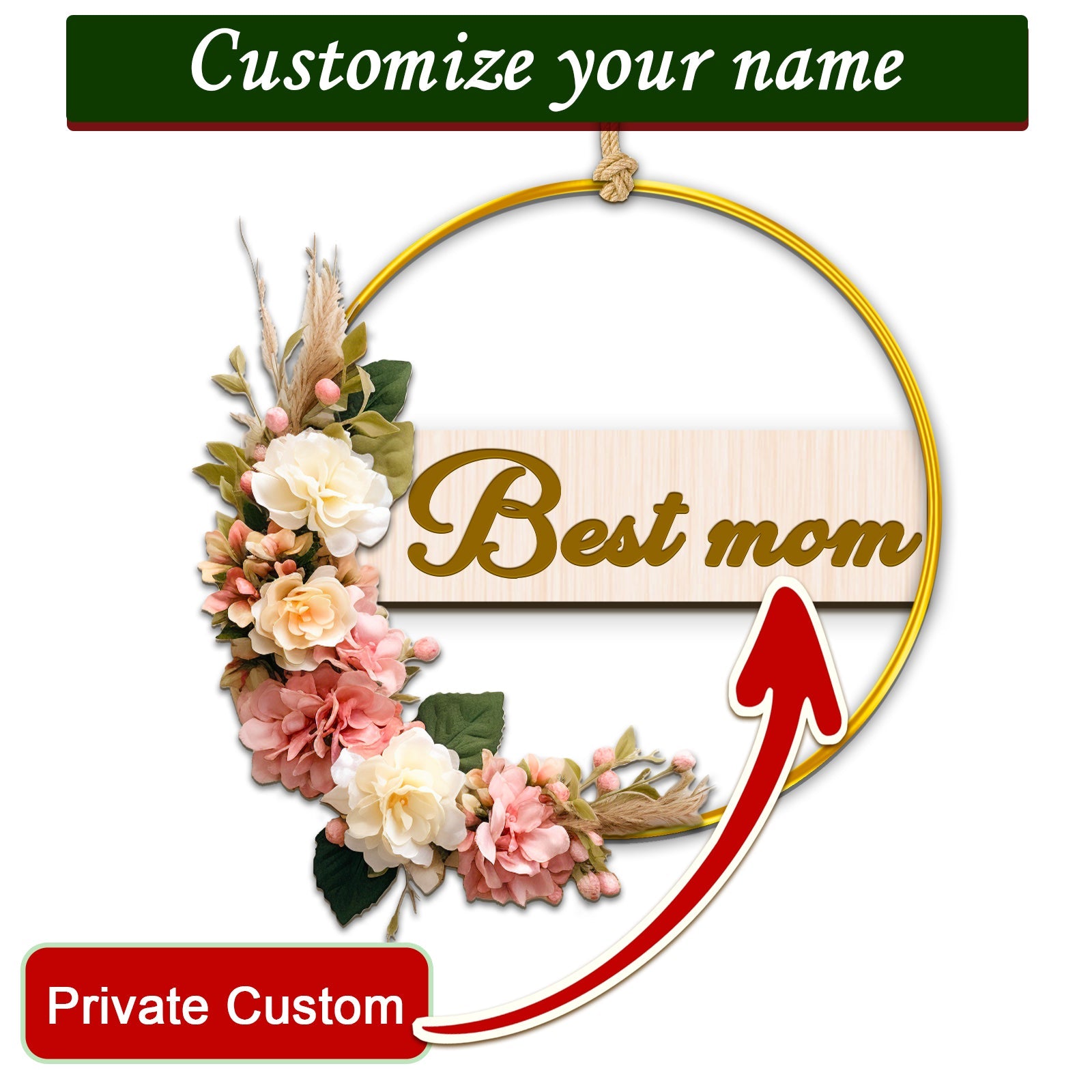 Personalized Handmade Wreath