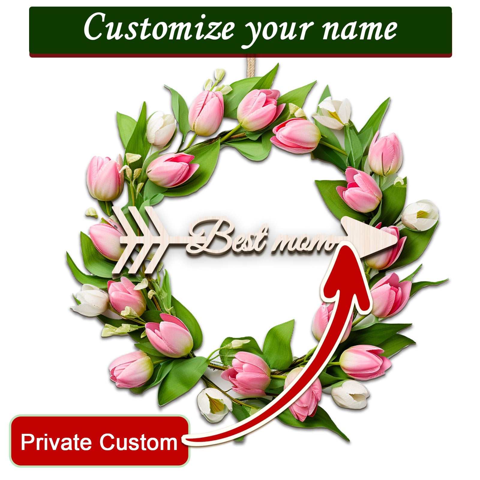 Personalized Handmade Wreath