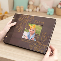 Baby Photo Album - Wooden Baby Scrapbook