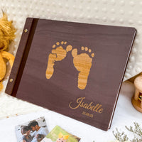 Personalized Baby Photo Album - Baby Girl Gift for New Parent
