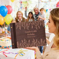 Personalized Memory Photo Album – Wildflower Border