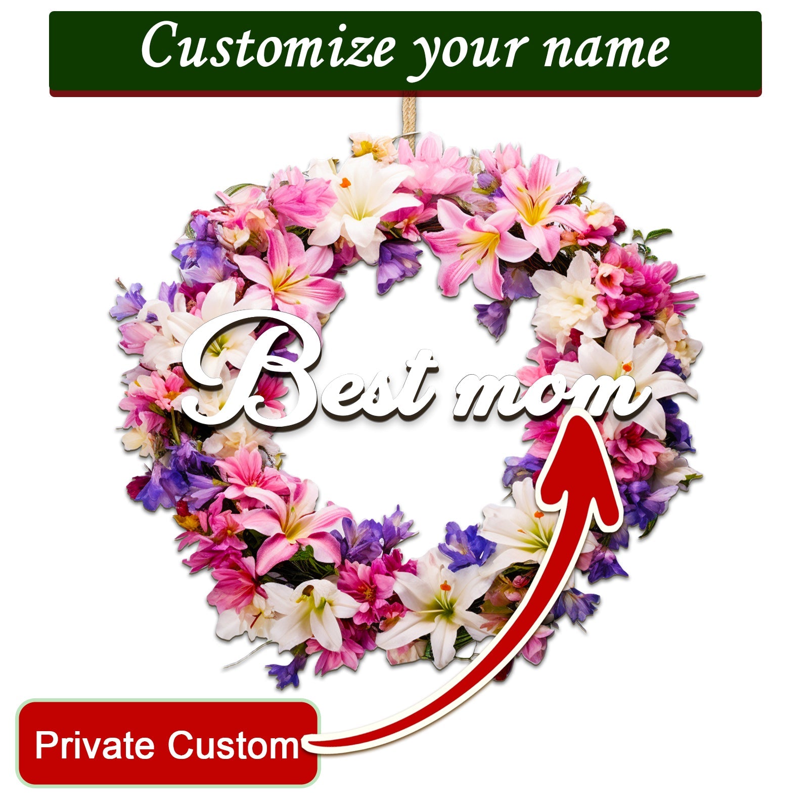 Personalized Handmade Wreath