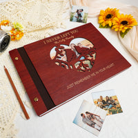 Personalized Family Photo Album – Heart Cutout Wood Cover
