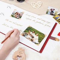 Personalized Family Photo Album – Elegant Butterfly Engraved Photo Book