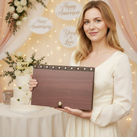 Personalized Photo Album – Floral Engraved Our Wedding