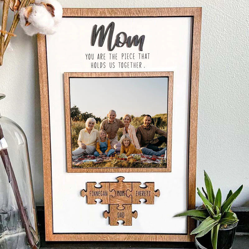 Personalised Picture And Name Sign Puzzles Pieces 🎁Mother's Day Gift