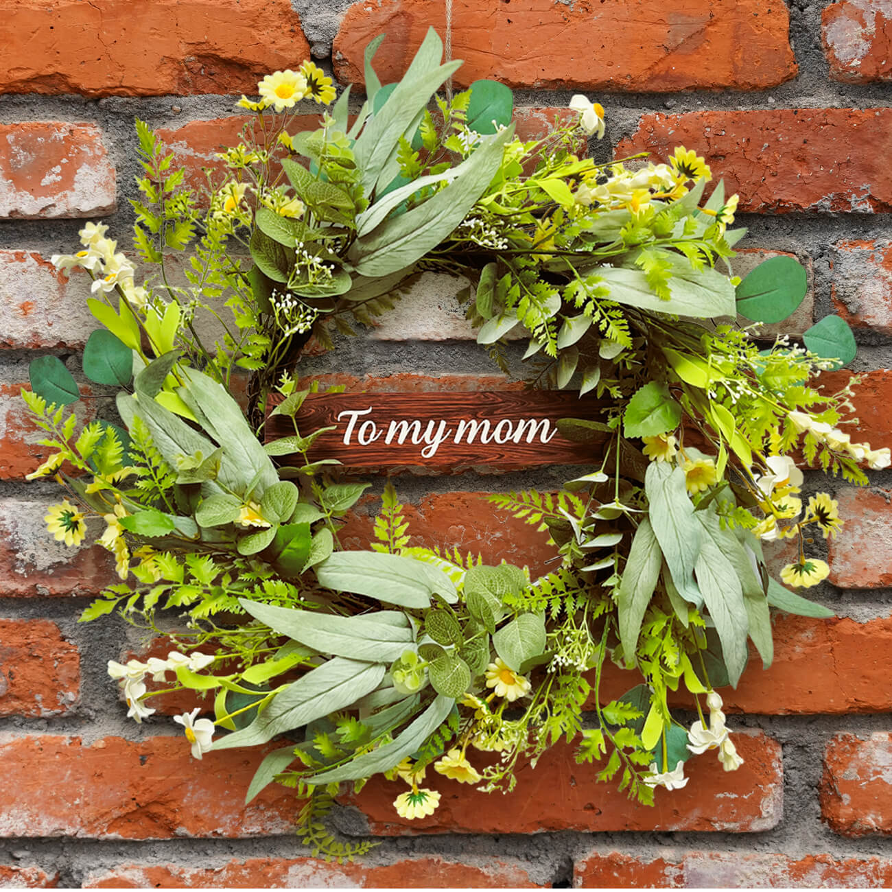 Personalized Handmade Mother's Day Wreath