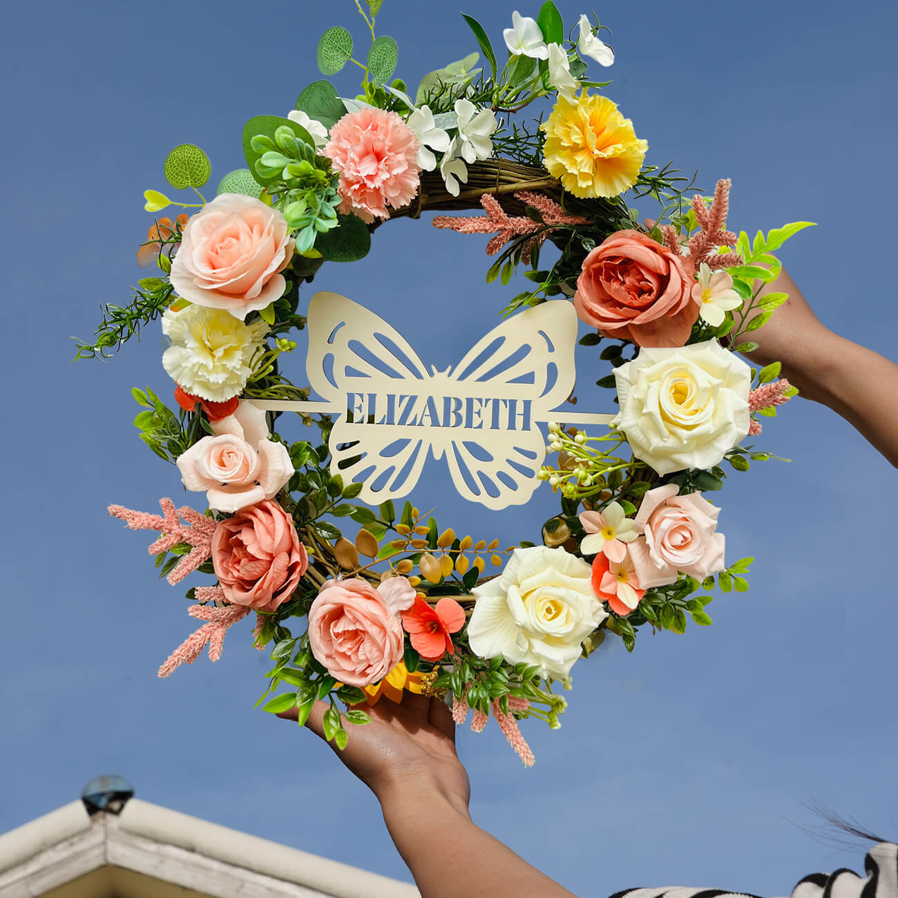 Personalized Handmade Mother's Day Wreath