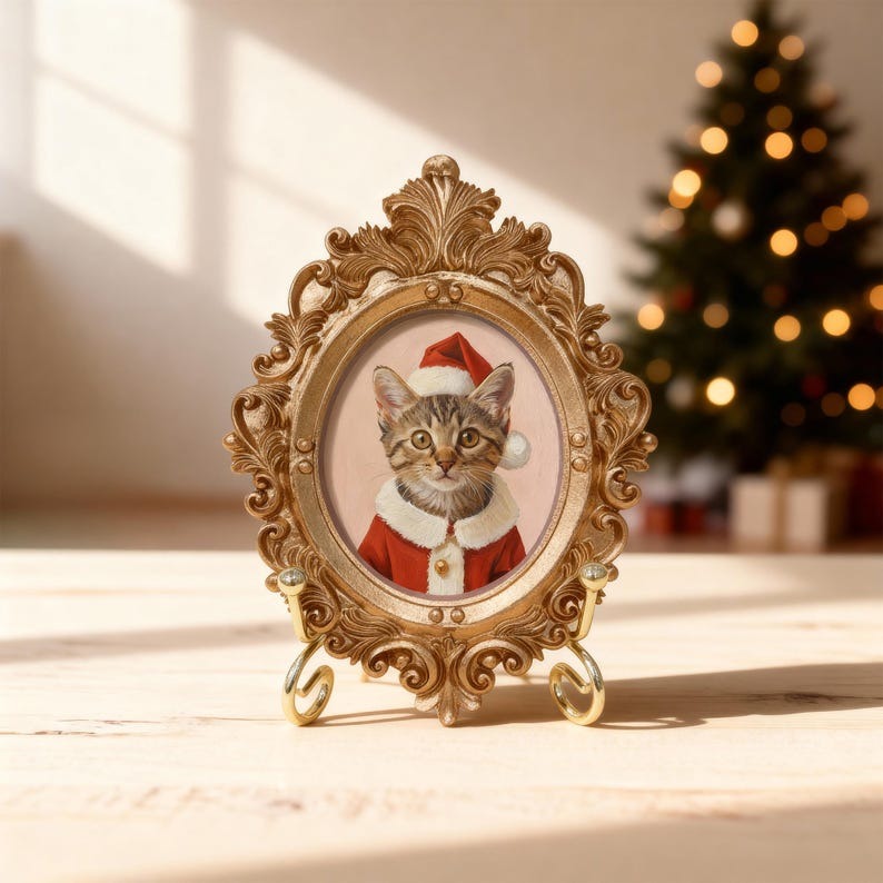 Custom Hand-Painted Pet Memorial Portrait– Dog or Cat Remembrance Gift