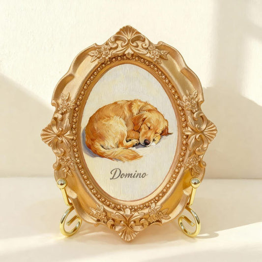Custom Hand-Painted Pet Memorial Portrait– Dog or Cat Remembrance Gift