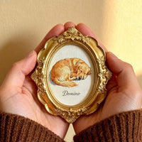 Custom Hand-Painted Pet Memorial Portrait– Dog or Cat Remembrance Gift
