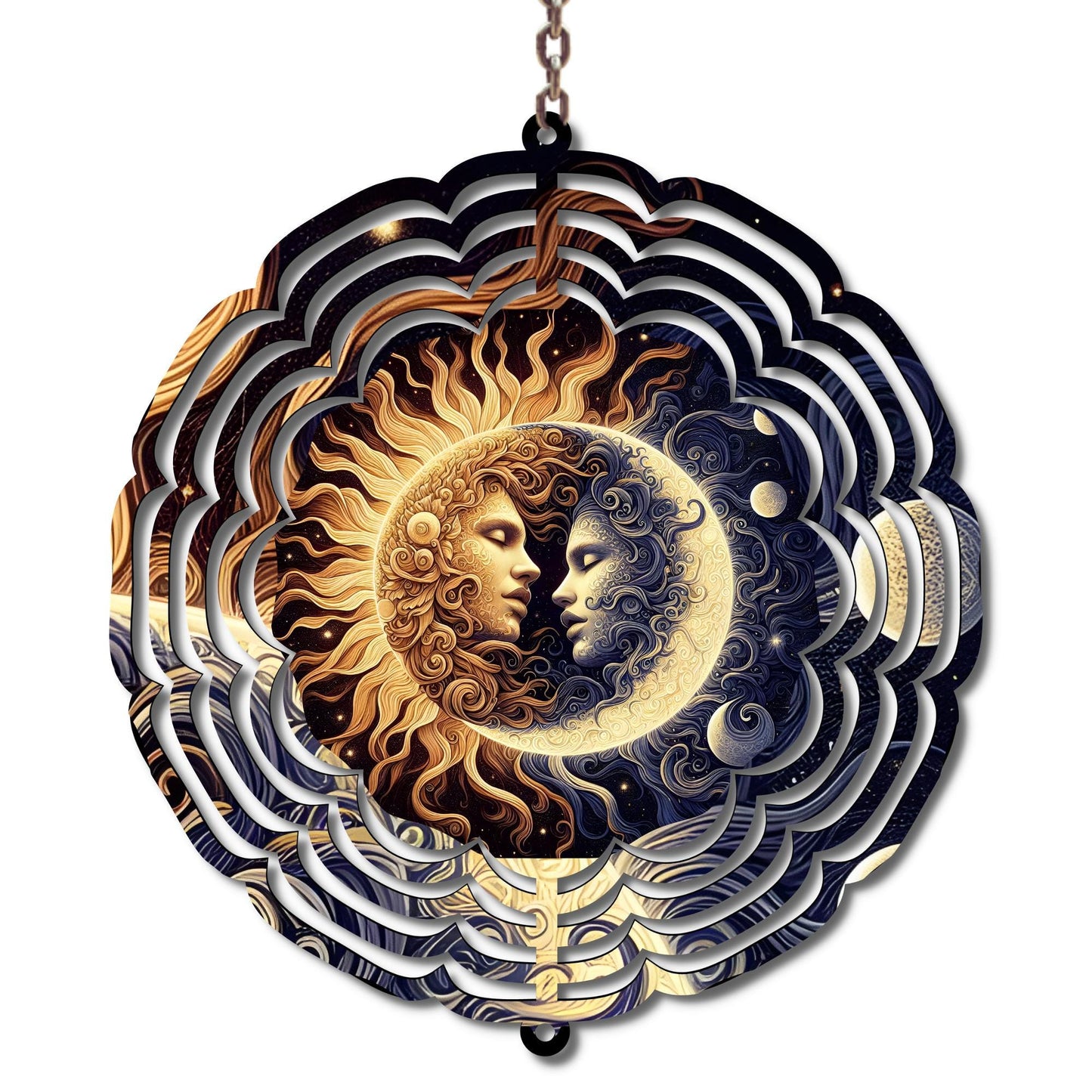 Sun & Moon Wind Spinner