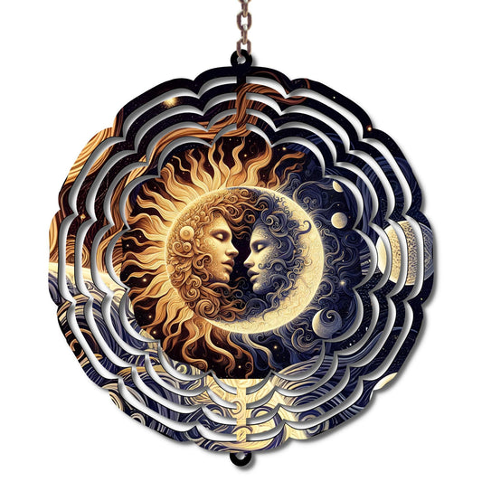 Sun & Moon Wind Spinner