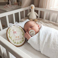Personalized Baby Name Goose Embroidery Hoop