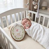 Personalized Baby Name Goose Embroidery Hoop
